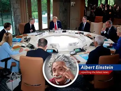 The Group of Seven grapples with Middle East tensions, tariff wars, and Ukrainian dilemmas, proving that even in the 21st century, politics is harder than understanding relativity. image