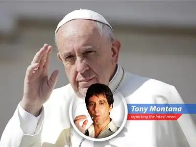 The Pope, who came from Argentina, is pushing up daisies, leaving behind a world full of tension and a Church grappling with big changes. Say hello to my little friend, Frankie! image