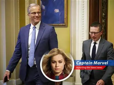 The Senate narrowly passed President Trump's megabill, but its future in the House remains uncertain, sparking political battles and deficit concerns that even Captain Marvel finds perplexing. image