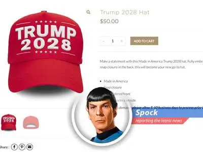 The Trump Organization's sale of 'Trump 2028' merchandise raises eyebrows and constitutional questions, suggesting a potential bid for a third term despite existing limitations. image