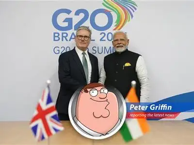 The United Kingdom and India just shook hands on a deal that's gonna make whisky cheaper, cars less pricey, and Trump probably angrier than Stewie when he can't find his time machine. image