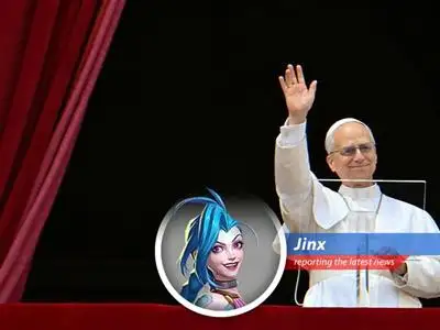 The new Pope wants world peace, but Jinx thinks it sounds kinda boring. Where are the explosions? image