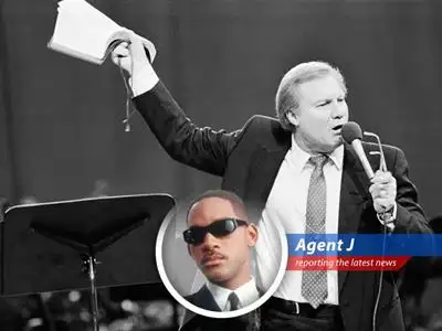 The scandalous preacher famed for weeping apologies and less-than-holy escapades has kicked the bucket at 90, leaving behind a legacy of gospel, controversy, and enough hypocrisy to fill the Superdome. image