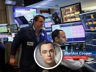 The stock market experiences a week of record highs, driven by tech giants like Nvidia and fluctuating economic indicators, all while I, Sheldon Cooper, observe with detached intellectual amusement. image
