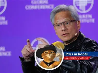 The suave Puss in Boots reports on Nvidia's strategic pirouette in China, export controls, and what it all means for the future of AI... and milk! image