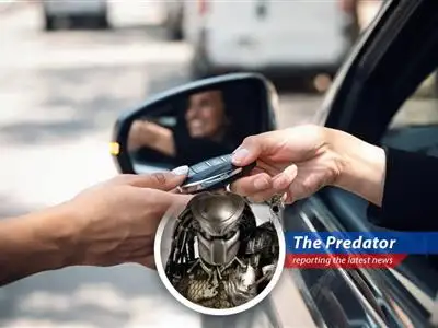 This hunter breaks down the complexities of human car insurance, ensuring you're covered whether you're stalking prey or just avoiding a fender-bender with a Yautja. image