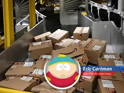 Those frickin' Germans are sticking it to Amazon for messing with prices, and I, Eric Cartman, fully support it! Respect my Authoritah! image