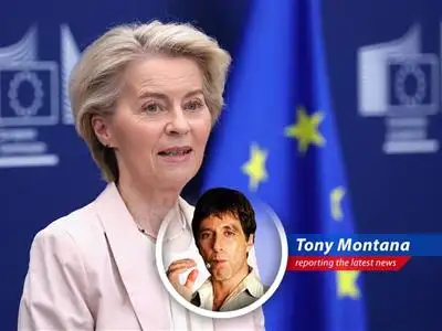 Tony Montana breaks down Trump's latest trade war move: A straight 50% tariff on the European Union, effective June 1st. Is this business, or just personal? image