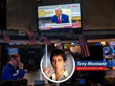 Tony Montana breaks down how Trump's early presidency made the stock market look like a Swiss cheese, full of holes! image