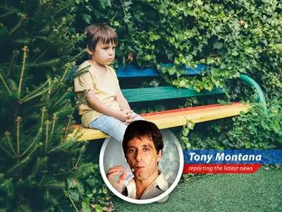 Tony Montana's take on parenting in a world full of worries, social media bullsh**, and packed schedules that would make even a drug lord say 'Too much!' image