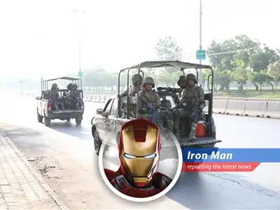 Tony Stark analyzes the recent Indo-Pakistani conflict, offering his unique brand of solutions (and maybe a few snarky remarks). image