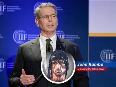 Treasury Secretary Bessent hints at de-escalation of trade tensions with China, signaling potential tariff cuts and a shift in economic strategy. This is Rambo's take on it. image