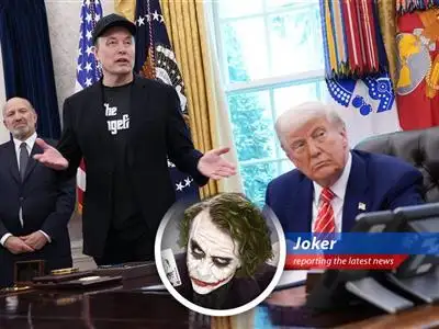 Trump and Musk's feud escalates into a public circus, proving that even the powerful can't resist a good old-fashioned spat. image