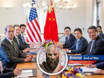 Trump dispatches his underlings to London for trade talks with China, amidst accusations and simmering tensions. Prepare for more 'boy' moments. image