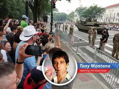 Trump throws a massive military parade in D.C., critics be damned, while protests erupt nationwide and tensions flare overseas. Who needs sleep? image