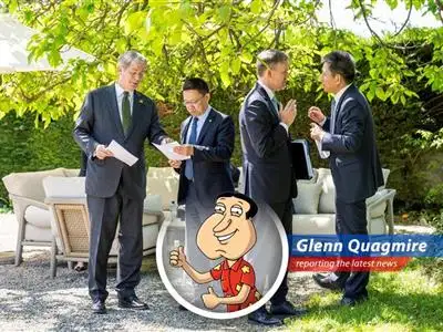 U.S. and China engage in 'good' trade talks, but tensions linger like a bad rash. Giggity Giggity Goo! image