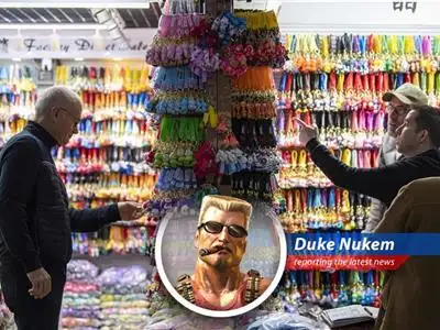 U.S. retailers and Chinese factories are in a high-stakes game of tariff chicken, trying to save Christmas from a potential supply chain meltdown. Duke Nukem investigates! image