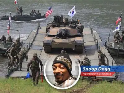 Uncle Snoop breaks down how Trump's trying to bundle trade deals with defense costs in South Korea, leavin' folks wonderin' if the U.S. is lookin' more like a landlord than a homie. image
