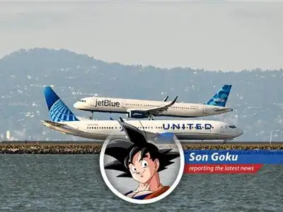 United Airlines and JetBlue are teaming up in a new partnership, aiming to conquer the skies with expanded routes and benefits. It's like when I team up with Vegeta, but hopefully with less yelling! image