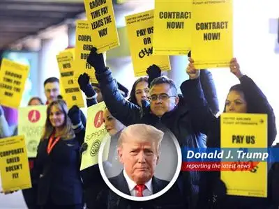 United Airlines strikes a tentative labor deal with flight attendants, boasting massive economic improvements, and frankly, it's tremendous. image
