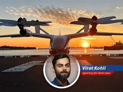 Virat Kohli muses on Joby Aviation's soaring stock and upcoming air taxi service in Dubai, wondering if he can get one with a built-in gym. image