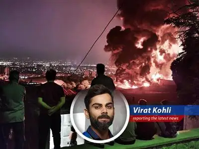 Virat Kohli weighs in on the escalating tensions between Israel and Iran, offering a blend of serious commentary and signature humor, because even in crisis, 'never give up' is the mantra. image