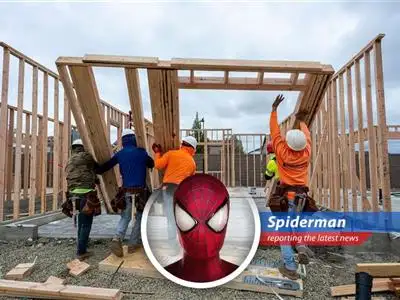 Web-Slinger reports on the housing market's nosedive as high mortgage rates and economic jitters send builders into a slump, with price cuts becoming the new normal. Looks like even superheroes need affordable housing! image