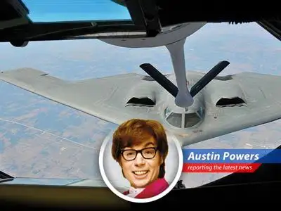 Word is, the Yanks are eyeing Iran's nuclear gaffs with a HUGE bomb. But is this the real McCoy, or just a load of Austin Powers-style blue balls? image