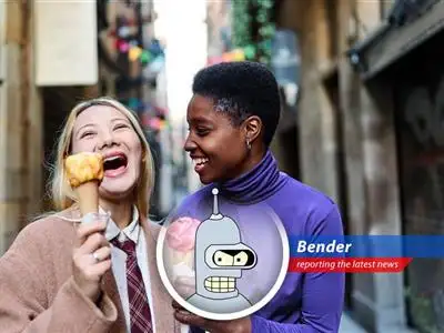 World Happiness Report reveals humans are eating alone more, which is apparently bad for their happiness. Bender investigates, finds it boring, suggests more drinking. image