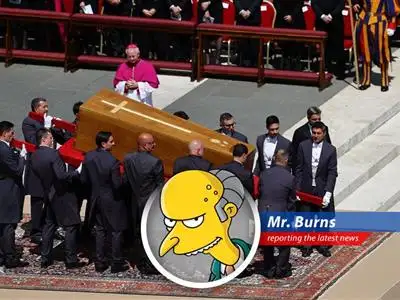 World leaders and faithful bid farewell to Pope Francis, a simple man with simple tastes. A good man, who is gone too soon. Good riddance! image