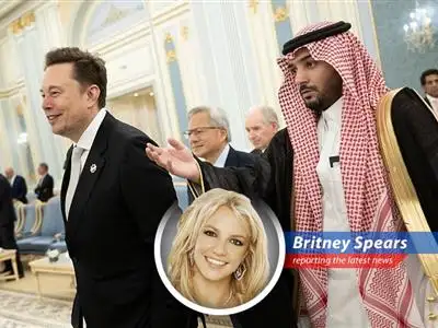 Your girl Britney dives deep (well, ankle-deep) into the Saudi Investment Forum, where AI chips are hotter than my 'Toxic' flight attendant outfit. Get ready for some seriously satirical takes on wealth, power, and maybe a little bit of robot love. image