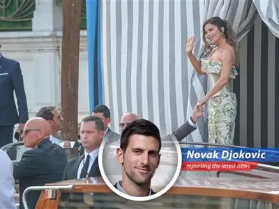 Yours Truly, Novak Djokovic, reports with a touch of playful jest on Jeff Bezos' opulent Venetian wedding, sparking both awe and environmental concerns. image