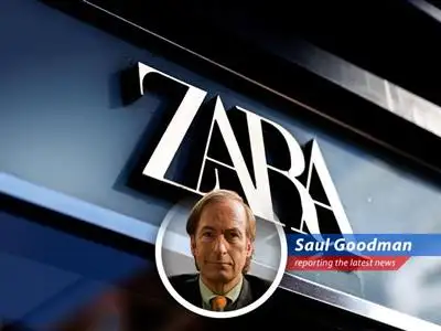 Zara's parent company Inditex sees shares dip after weaker-than-expected sales, signaling potential economic woes. Better Call Saul to investigate consumer sentiment! image