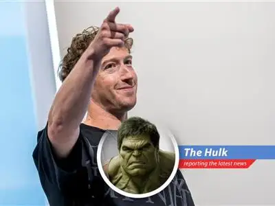 Zuckerberg spends big to catch up in the AI race, hiring talent and eyeing AI startups. Hulk think he scared! image
